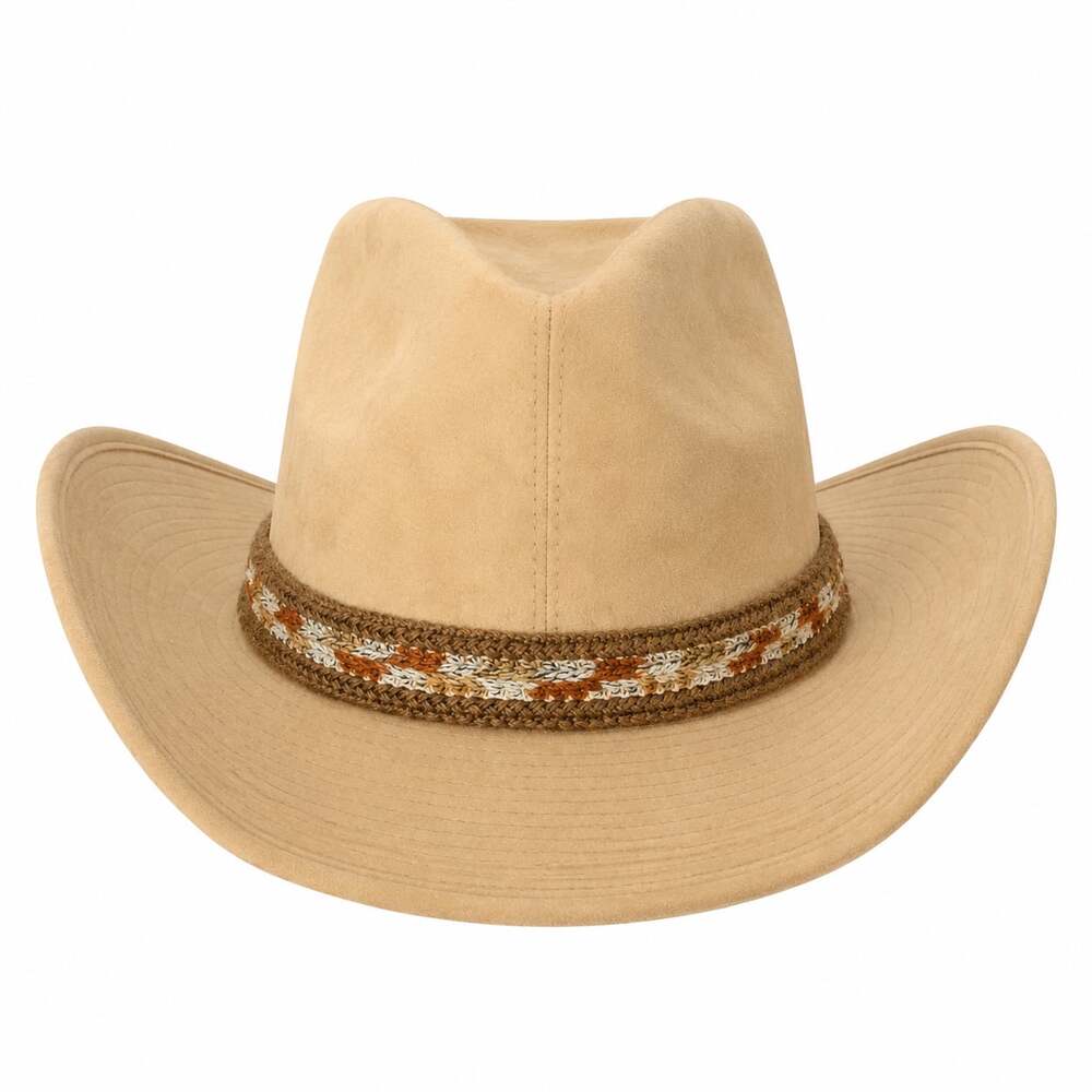 Resistol The Ranchman Self-Conforming Vintage Suede Cowboy Hat Tan Size 7 3/8